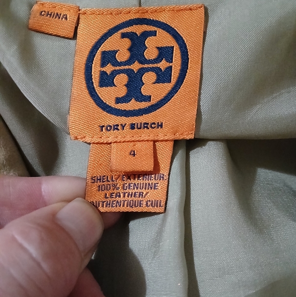 Tory Burch 100% Leather DesignerJacket. - Picture 10 of 13